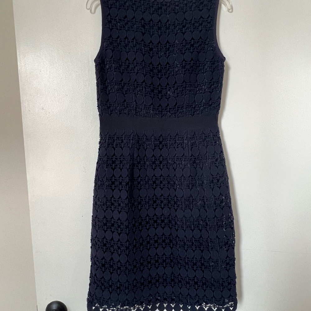 Tory Burch Blue Sheath Midi Dress